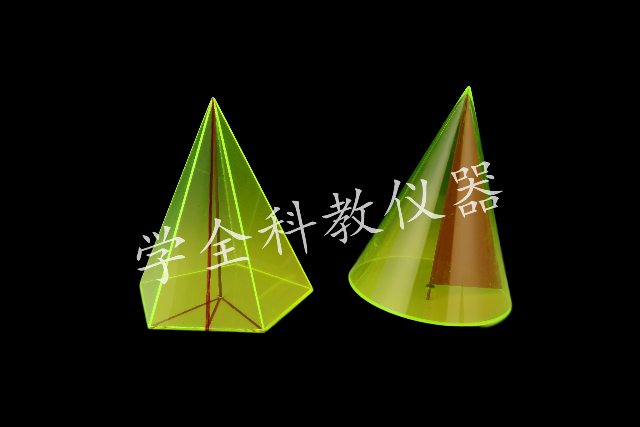 六边三角形转动圆柱三角形教具几何模型